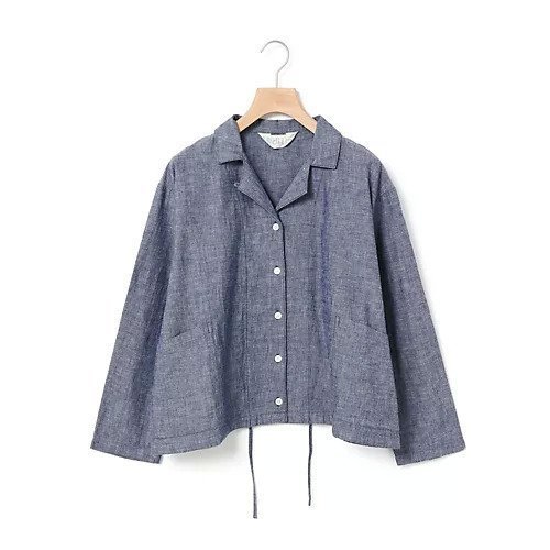 【ミディウミ/MidiUmi】のシャンブレーシャツジャケット インテリア・キッズ・メンズ・レディースファッション・服の通販 founy(ファニー) 　ファッション　Fashion　レディースファッション　WOMEN　アウター　Coat Outerwear　ジャケット　Jackets　シャンブレー　Chambray　セットアップ　Set Up　ダンガリー　Dungarees　フロント　Front　ポケット　Pocket　春　Spring　ブルーA|ID: prp329100004451866 ipo3291000000031143144