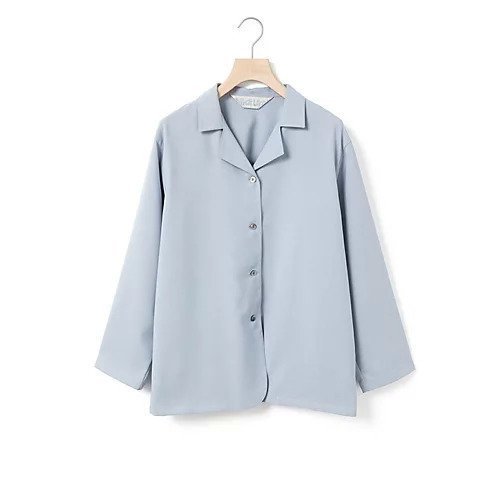 【ミディウミ/MidiUmi】のシャツジャケット インテリア・キッズ・メンズ・レディースファッション・服の通販 founy(ファニー) 　ファッション　Fashion　レディースファッション　WOMEN　アウター　Coat Outerwear　ジャケット　Jackets　ジャケット　Jacket　セットアップ　Set Up　テーラード　Tailored　ラップ　Wrap　春　Spring　ライトブルー|ID: prp329100004451869 ipo3291000000031143153