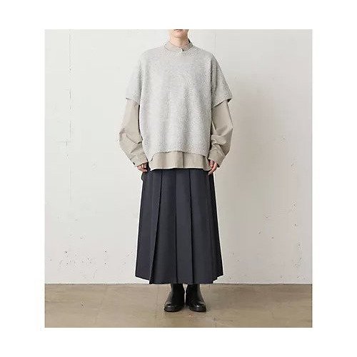 【ミディウミ/MidiUmi】のプリーツスカート インテリア・キッズ・メンズ・レディースファッション・服の通販 founy(ファニー) ファッション Fashion レディースファッション Fashion for Women スカート Skirts プリーツスカート / 上品フェミニンスタイル Pleated Skirts ツイード Twill, Twill Weave プリーツ Pleats, Pleated リラックス Relax, Relaxed Fit 人気 Popular, Best Seller ダークネイビー|ID: prp329100004451870 ipo3291000000034617830