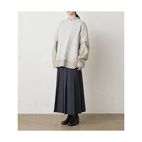 【ミディウミ/MidiUmi】のプリーツスカート 人気、トレンドファッション・服の通販 founy(ファニー) ファッション Fashion レディースファッション Fashion for Women スカート Skirts プリーツスカート / 上品フェミニンスタイル Pleated Skirts ツイード Twill, Twill Weave プリーツ Pleats, Pleated リラックス Relax, Relaxed Fit 人気 Popular, Best Seller other-2|ID: prp329100004451870 ipo3291000000034617831