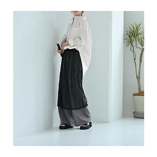 【スタイルデリ/STYLE DELI】の【BLK001】レイヤードスタイルシアースカート 人気、トレンドファッション・服の通販 founy(ファニー) 　ファッション　Fashion　レディースファッション　WOMEN　スカート　Skirt　オーガンジー　Organdy　春　Spring　ギャザー　Gather　今季　This Season　シンプル　Simple　スリット　Slit　トレンド　Trend　定番　Standard　フィット　Fit　ミモレ　Mimore　リボン　Ribbon　レース　Race　ロング　Long　A/W・秋冬　Aw・Autumn/Winter・Fw・Fall-Winter　S/S・春夏　Ss・Spring/Summer　おすすめ　Recommend　夏　Summer　エレガント 上品　Elegant　other-3|ID: prp329100004451874 ipo3291000000031254361