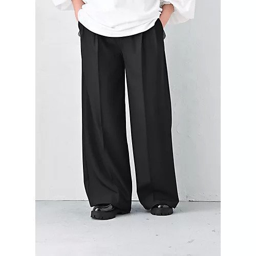 【スタイルデリ/STYLE DELI】の【BLK001】タックワイドパンツ 人気、トレンドファッション・服の通販 founy(ファニー) 　ファッション　Fashion　レディースファッション　WOMEN　パンツ　Pants　スーツ　Suit　センター　Center　定番　Standard　バランス　Balance　フロント　Front　ポケット　Pocket　ミドル　Middle　ワイド　Wide　おすすめ　Recommend　エレガント 上品　Elegant　other-2|ID: prp329100004451877 ipo3291000000031254371