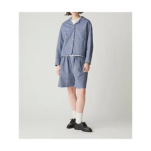 【ミディウミ/MidiUmi】のシャンブレーショートパンツ 人気、トレンドファッション・服の通販 founy(ファニー) 　ファッション　Fashion　レディースファッション　WOMEN　パンツ　Pants　ハーフ / ショートパンツ　Short Pants　セットアップ　Set Up　ダンガリー　Dungarees　ポケット　Pocket　リラックス　Relax　夏　Summer　春　Spring　other-2|ID: prp329100004451878 ipo3291000000031254375
