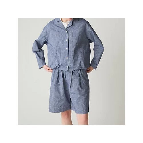 【ミディウミ/MidiUmi】のシャンブレーショートパンツ 人気、トレンドファッション・服の通販 founy(ファニー) 　ファッション　Fashion　レディースファッション　WOMEN　パンツ　Pants　ハーフ / ショートパンツ　Short Pants　セットアップ　Set Up　ダンガリー　Dungarees　ポケット　Pocket　リラックス　Relax　夏　Summer　春　Spring　other-3|ID: prp329100004451878 ipo3291000000031254376