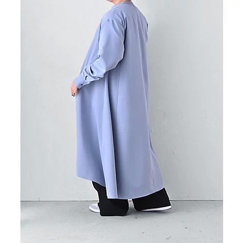 【スタイルデリ/STYLE DELI】の【BLK001】フレアシャツワンピース 人気、トレンドファッション・服の通販 founy(ファニー) 　ファッション　Fashion　レディースファッション　WOMEN　ワンピース　Dress　シャツワンピース　Shirt Dresses　エレガント 上品　Elegant　くるぶし　Ankle　スタンド　Stand　スリット　Slit　フレア　Flare　フロント　Front　羽織　Haori　おすすめ　Recommend　夏　Summer　other-2|ID: prp329100004451880 ipo3291000000031254386