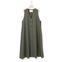 【ミディウミ/MidiUmi】のVネックロングジレワンピース 人気、トレンドファッション・服の通販 founy(ファニー) ファッション Fashion レディースファッション WOMEN アウター Coat Outerwear ジャケット Jacket セットアップ Set Up フレア Flare ラップ Wrap エレガント 上品 Elegant |ID:prp329100004451881