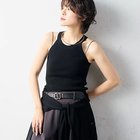 【ノーリーズソフィー/NOLLEY'S sophi】の《アンサンブル対応》《手洗い可能》イタリー糸ホルターネックタンクトップ ブラック|ID: prp329100004452920 ipo3291000000031155844