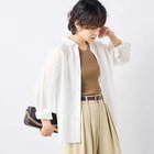 【ノーリーズソフィー/NOLLEY'S sophi】の《セットアップ対応》シアーローン2WAYシャツ ホワイト|ID: prp329100004452923 ipo3291000000031712140