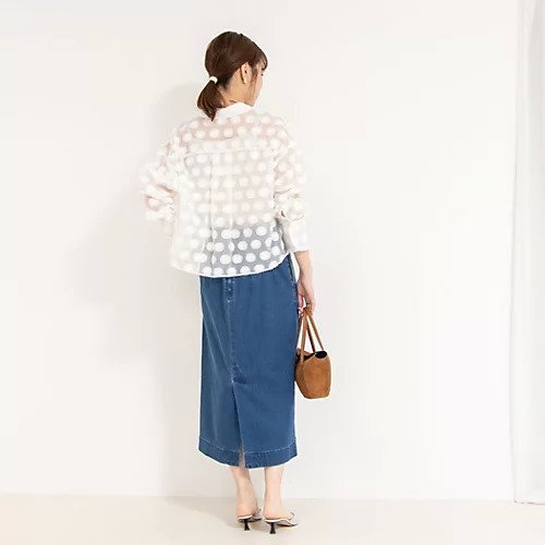 【ノーリーズソフィー/NOLLEY'S sophi】のシアーフラワージャガードショートシャツ 人気、トレンドファッション・服の通販 founy(ファニー) 　ファッション　Fashion　レディースファッション　Fashion for Women　トップス・カットソー　Cut & Sew Tops　シャツ・ブラウス・オフィスカジュアル　Elegant Blouses & Button-Ups　2025年　2025　2025春夏・S/S　Spring/Summer 2025 SS25　おすすめ　Recommended / Our Picks　ショート　Short, Short Length　フラワー　Flower, Floral　ボトム　Bottoms, Lower Wear　モチーフ　Motif, Design Theme　夏　Summer　羽織　Haori, Light Jacket　other-3|ID: prp329100004452924 ipo3291000000031712164