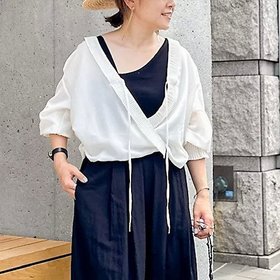【リエミラー/Rie Miller】 プリーツカラー2WAYブラウス人気、トレンドファッション・服の通販 founy(ファニー) ファッション Fashion レディースファッション Fashion for Women トップス・カットソー Cut & Sew Tops シャツ・ブラウス・オフィスカジュアル Elegant Blouses & Button-Ups 2025年 2025 2025春夏・S/S Spring/Summer 2025 SS25 バルーン Balloon, Balloon Silhouette プリーツ Pleats, Pleated 秋 Autumn |ID:prp329100004452927