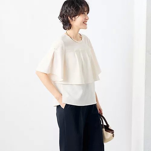 【ノーリーズ/NOLLEY'S】の《セットアップ対応》麻調フレアスリーブブラウス インテリア・キッズ・メンズ・レディースファッション・服の通販 founy(ファニー) 　ファッション　Fashion　レディースファッション　WOMEN　トップス・カットソー　Tops/Tshirt　シャツ/ブラウス　Shirts/Blouses　2025年　2025　2025春夏・S/S　Ss,Spring/Summer,2025　ウォッシャブル　Washable　スリーブ　Sleeve　セットアップ　Set Up　フレア　Flare　プレーン　Plane　人気　Popularity　夏　Summer　定番　Standard　春　Spring　S/S・春夏　Ss・Spring/Summer　キナリ|ID: prp329100004452929 ipo3291000000032025122