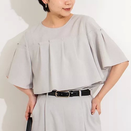 【ノーリーズ/NOLLEY'S】の《セットアップ対応》麻調フレアスリーブブラウス インテリア・キッズ・メンズ・レディースファッション・服の通販 founy(ファニー) 　ファッション　Fashion　レディースファッション　WOMEN　トップス・カットソー　Tops/Tshirt　シャツ/ブラウス　Shirts/Blouses　2025年　2025　2025春夏・S/S　Ss,Spring/Summer,2025　ウォッシャブル　Washable　スリーブ　Sleeve　セットアップ　Set Up　フレア　Flare　プレーン　Plane　人気　Popularity　夏　Summer　定番　Standard　春　Spring　S/S・春夏　Ss・Spring/Summer　ライトグレー|ID: prp329100004452929 ipo3291000000032025123