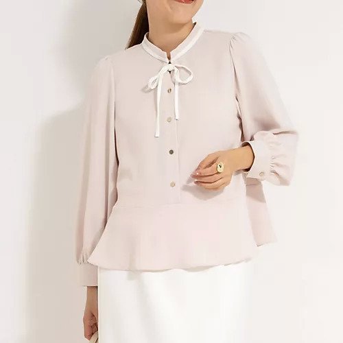 【ノーリーズソフィー/NOLLEY'S sophi】のペプラムリボンブラウス インテリア・キッズ・メンズ・レディースファッション・服の通販 founy(ファニー) https://founy.com/ ファッション Fashion レディースファッション WOMEN トップス・カットソー Tops/Tshirt シャツ/ブラウス Shirts/Blouses 2025年 2025 2025春夏・S/S Ss,Spring/Summer,2025 おすすめ Recommend シンプル Simple スキッパー Skipper タイトスカート Tight Skirt バランス Balance リボン Ribbon エレガント 上品 Elegant ビジネス 仕事 通勤 Business |ID: prp329100004452930 ipo3291000000031712348