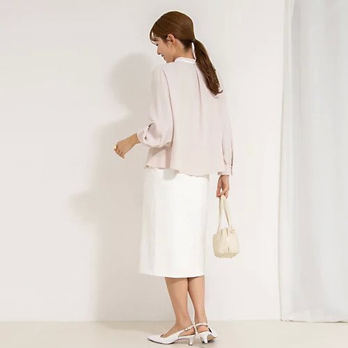 【ノーリーズソフィー/NOLLEY'S sophi】のペプラムリボンブラウス 人気、トレンドファッション・服の通販 founy(ファニー) 　ファッション　Fashion　レディースファッション　WOMEN　トップス・カットソー　Tops/Tshirt　シャツ/ブラウス　Shirts/Blouses　2025年　2025　2025春夏・S/S　Ss,Spring/Summer,2025　おすすめ　Recommend　シンプル　Simple　スキッパー　Skipper　タイトスカート　Tight Skirt　バランス　Balance　リボン　Ribbon　エレガント 上品　Elegant　ビジネス 仕事 通勤　Business　other-2|ID: prp329100004452930 ipo3291000000031712352