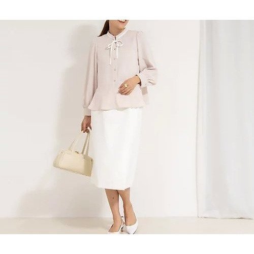 【ノーリーズソフィー/NOLLEY'S sophi】のペプラムリボンブラウス 人気、トレンドファッション・服の通販 founy(ファニー) 　ファッション　Fashion　レディースファッション　WOMEN　トップス・カットソー　Tops/Tshirt　シャツ/ブラウス　Shirts/Blouses　2025年　2025　2025春夏・S/S　Ss,Spring/Summer,2025　おすすめ　Recommend　シンプル　Simple　スキッパー　Skipper　タイトスカート　Tight Skirt　バランス　Balance　リボン　Ribbon　エレガント 上品　Elegant　ビジネス 仕事 通勤　Business　other-3|ID: prp329100004452930 ipo3291000000031712353