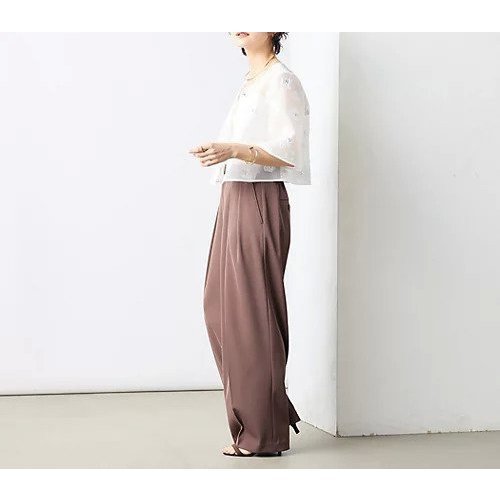 【ノーリーズソフィー/NOLLEY'S sophi】の《セットアップ対応》ラメフラワージャガードブラウス 人気、トレンドファッション・服の通販 founy(ファニー) 　ファッション　Fashion　レディースファッション　WOMEN　トップス・カットソー　Tops/Tshirt　シャツ/ブラウス　Shirts/Blouses　2025年　2025　2025春夏・S/S　Ss,Spring/Summer,2025　おすすめ　Recommend　オーガンジー　Organdy　カットジャガード　Cut Jacquard　セットアップ　Set Up　フラワー　Flower　フレア　Flare　ボレロ　Bolero　ワイド　Wide　結婚式　Wedding Ceremony　other-3|ID: prp329100004452935 ipo3291000000031928957