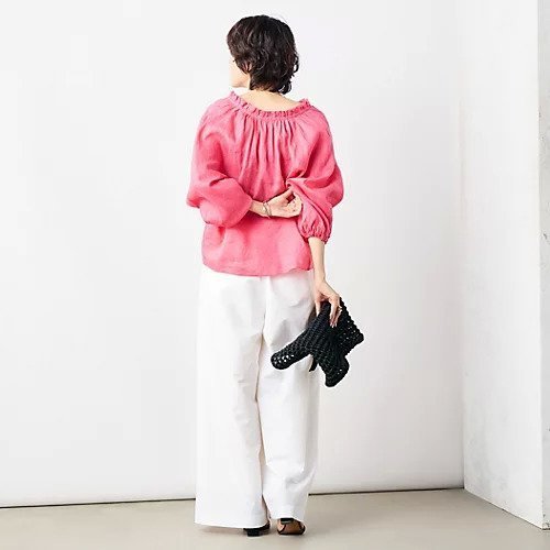 【ノーリーズ/NOLLEY'S】の《セットアップ対応》リネンフリル衿ブラウス 人気、トレンドファッション・服の通販 founy(ファニー) 　ファッション　Fashion　レディースファッション　Fashion for Women　トップス・カットソー　Cut & Sew Tops　シャツ・ブラウス・オフィスカジュアル　Elegant Blouses & Button-Ups　セットアップ　Set-Up, Coordinated Outfit　フリル　Frill, Ruffle　ボトム　Bottoms, Lower Wear　リネン　Linen, Linen Fabric　夏　Summer　エレガント 上品　Elegant　2025年　2025　2025春夏・S/S　Spring/Summer 2025 SS25　other-3|ID: prp329100004452938 ipo3291000000032164565
