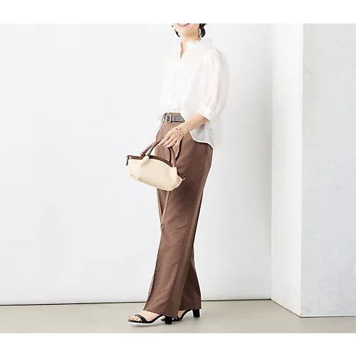 【ノーリーズ/NOLLEY'S】の5分袖衿フリルブラウス 人気、トレンドファッション・服の通販 founy(ファニー) 　ファッション　Fashion　レディースファッション　Fashion for Women　トップス・カットソー　Cut & Sew Tops　シャツ・ブラウス・オフィスカジュアル　Elegant Blouses & Button-Ups　2025年　2025　2025春夏・S/S　Spring/Summer 2025 SS25　ギャザー　Gathered, Ruffled　デニム　Denim, Jeans Material　フリル　Frill, Ruffle　フロント　Front, Front Design　ボトム　Bottoms, Lower Wear　ワイド　Wide, Wide Fit　other-3|ID: prp329100004452939 ipo3291000000034121639