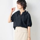 【ノーリーズソフィー/NOLLEY'S sophi】のサッカーチェックフリルネックブラウス ブラック系その他|ID: prp329100004452943 ipo3291000000031712355