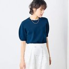【ノーリーズソフィー/NOLLEY'S sophi】の《手洗い可能》バックパールフォルム袖プルオーバーニット ネイビー|ID: prp329100004452951 ipo3291000000031156026
