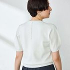 【ノーリーズソフィー/NOLLEY'S sophi】の《手洗い可能》バックパールフォルム袖プルオーバーニット シルバー|ID: prp329100004452951 ipo3291000000031156027