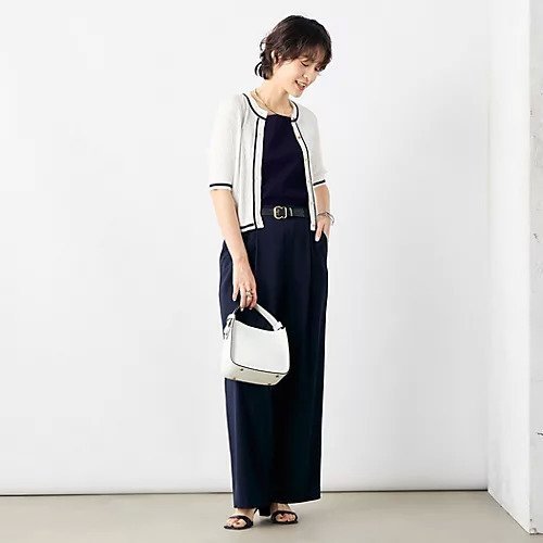 【ノーリーズ/NOLLEY'S】の配色ケーブル半袖カーディガン 人気、トレンドファッション・服の通販 founy(ファニー) 　ファッション　Fashion　レディースファッション　Ladies' Fashion Online　トップス・カットソー　Tops/Tshirt　カーディガン　Cardigans　2025年　2025　2025春夏・S/S　Ss,Spring/Summer,2025　おすすめ　Recommend　カーディガン　Cardigan　コンパクト　Compact　シルク　Silk　デニム　Denim　フェミニン　Feminine　ロング　Long　ワイド　Wide　半袖　Short Sleeve　夏　Summer　春　Spring　other-2|ID: prp329100004452953 ipo3291000000031254110