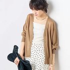【ノーリーズソフィー/NOLLEY'S sophi】の《アンサンブル対応》《手洗い可能》イタリー糸ラメシアーVネックカーディガン ブラウン|ID: prp329100004452959 ipo3291000000031156067