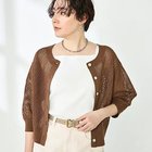 【ノーリーズ/NOLLEY'S】の《手洗い可能》スパンコールメッシュ5分袖カーディガン ブラウン|ID: prp329100004452960 ipo3291000000031156073