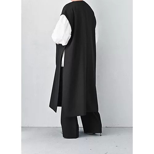 【スタイルデリ/STYLE DELI】の【BLK001】シングルロングベスト 人気、トレンドファッション・服の通販 founy(ファニー) 　ファッション　Fashion　レディースファッション　Fashion for Women　アウター　Coat / Outerwear Collection　トップス・カットソー　Cut & Sew Tops　ベスト&ジレ / 重ね着スタイル　Vests & Gilets　イエロー　Yellow　インナー　Innerwear　定番　Standard, Basic Item　ベスト　Vest, Waistcoat　ポケット　Pocket, Pocket Detail　羽織　Haori, Light Jacket　ロング　Long, Long-Length　ワイド　Wide, Wide Fit　おすすめ　Recommended / Our Picks　夏　Summer　エレガント 上品　Elegant　other-3|ID: prp329100004452964 ipo3291000000031728389