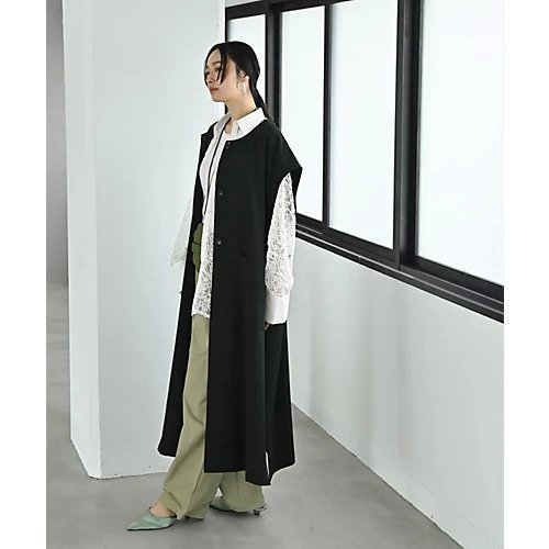 【スタイルデリ/STYLE DELI】の【BLK001】シングルロングベスト 人気、トレンドファッション・服の通販 founy(ファニー) 　ファッション　Fashion　レディースファッション　Fashion for Women　アウター　Coat / Outerwear Collection　トップス・カットソー　Cut & Sew Tops　ベスト&ジレ / 重ね着スタイル　Vests & Gilets　イエロー　Yellow　インナー　Innerwear　定番　Standard, Basic Item　ベスト　Vest, Waistcoat　ポケット　Pocket, Pocket Detail　羽織　Haori, Light Jacket　ロング　Long, Long-Length　ワイド　Wide, Wide Fit　おすすめ　Recommended / Our Picks　夏　Summer　エレガント 上品　Elegant　other-3|ID: prp329100004452964 ipo3291000000035916405
