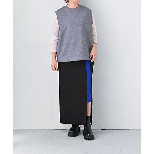【スタイルデリ/STYLE DELI】の【BLK001】配色ラインスカート 人気、トレンドファッション・服の通販 founy(ファニー) 　ファッション　Fashion　レディースファッション　Fashion for Women　スカート　Skirts　シンプル　Simple, Minimal　スリット　Slit, Slit Detail　定番　Standard, Basic Item　フィット　Fit, Slim Fit　マキシ　Maxi, Full Length　ロング　Long, Long-Length　おすすめ　Recommended / Our Picks　日本製　Made In Japan　エレガント 上品　Elegant　ビジネス 仕事 通勤　Business / Work / Commuting　other-2|ID: prp329100004452967 ipo3291000000031254153