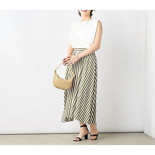【ノーリーズ/NOLLEY'S】の《セットアップ対応》ドビーストライプフレアスカート 人気、トレンドファッション・服の通販 founy(ファニー) 　ファッション　Fashion　レディースファッション　Fashion for Women　セットアップ　Matching Sets　スカート・ミニ/ミディ/マキシ　Skirts / Mini, Midi & Maxi Skirts　スカート　Skirts　Aライン・フレアスカート　A-Line & Flared Skirts　2025年　2025　2025春夏・S/S　Spring/Summer 2025 SS25　シンプル　Simple, Minimal　ストライプ　Stripe, Striped Pattern　セットアップ　Set-Up, Coordinated Outfit　フレア　Flare, Flared　夏　Summer　other-2|ID: prp329100004452971 ipo3291000000031254169
