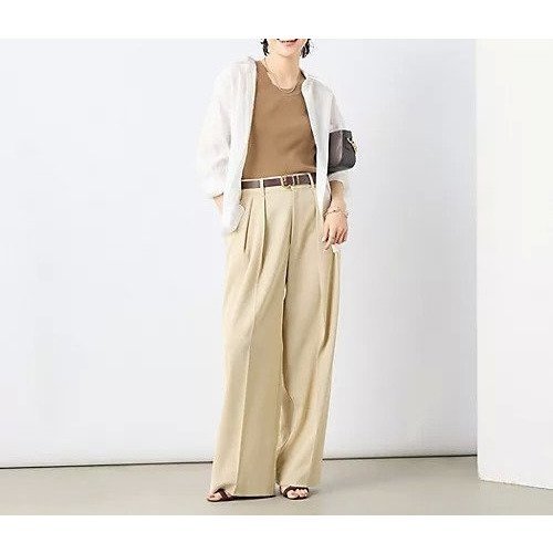 【ノーリーズソフィー/NOLLEY'S sophi】のウォッシャブル強撚ツイルワイドパンツ 人気、トレンドファッション・服の通販 founy(ファニー) 　ファッション　Fashion　レディースファッション　WOMEN　パンツ　Pants　2025年　2025　2025春夏・S/S　Ss,Spring/Summer,2025　おすすめ　Recommend　ウォッシャブル　Washable　ツイル　Twill　トレンド　Trend　ワイド　Wide　人気　Popularity　定番　Standard　other-2|ID: prp329100004452982 ipo3291000000031254208