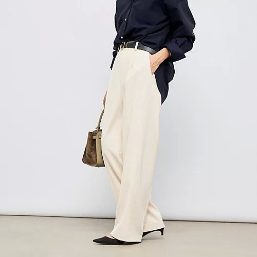 【ノーリーズソフィー/NOLLEY'S sophi】のウォッシャブル強撚ツイルワイドパンツ インテリア・キッズ・メンズ・レディースファッション・服の通販 founy(ファニー) ファッション Fashion レディースファッション Fashion for Women パンツ Pants & Trousers 2025年 2025 2025-2026秋冬・A/W Autumn/Winter 2025–26 AW25–26 ウォッシャブル Machine Washable ストレート Straight, Straight Cut センター Center, Center Line ツイル Twist, Twisted Detail ベーシック Basic, Essential ルーズ Loose, Oversized ワイド Wide, Wide Fit エレガント 上品 Elegant 定番 Standard, Basic Item オフホワイト|ID: prp329100004452982 ipo3291000000034308857