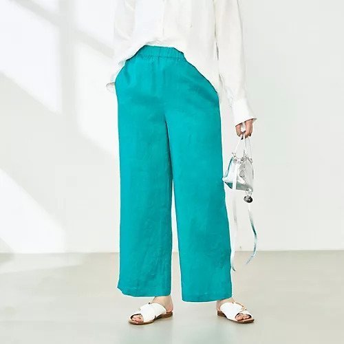 【ノーリーズ/NOLLEY'S】の【WEB STAFF恵 別注カラーあり】《セットアップ対応》リネンセミワイドパンツ インテリア・キッズ・メンズ・レディースファッション・服の通販 founy(ファニー) 　ファッション　Fashion　レディースファッション　WOMEN　セットアップ　Setup　パンツ　Pants　セットアップ　Set Up　フリル　Frills　別注　Special Order　リネン　Linen　ワイド　Wide　おすすめ　Recommend　夏　Summer　2025年　2025　2025春夏・S/S　Ss,Spring/Summer,2025　グリーン|ID: prp329100004452983 ipo3291000000032165124