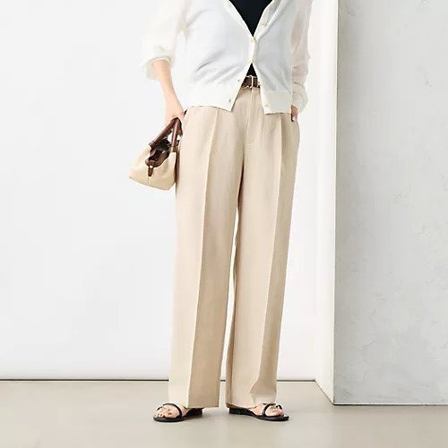 【ノーリーズ/NOLLEY'S】の【PR林 別注カラーあり】ウォッシャブルツイルストレッチ愛されワイドパンツ インテリア・キッズ・メンズ・レディースファッション・服の通販 founy(ファニー) 　ファッション　Fashion　レディースファッション　Fashion for Women　パンツ　Pants & Trousers　2025年　2025　2025春夏・S/S　Spring/Summer 2025 SS25　おすすめ　Recommended / Our Picks　ウォッシャブル　Machine Washable　ギャザー　Gathered, Ruffled　ワイド　Wide, Wide Fit　別注　Limited Edition, Custom Order　夏　Summer　ビジネス 仕事 通勤　Business / Work / Commuting　ベージュ|ID: prp329100004452984 ipo3291000000031156207