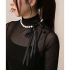 【コレカラ/collecala】のサテンリボンパールネックレス ブラック|ID: prp329100004452990 ipo3291000000031156247