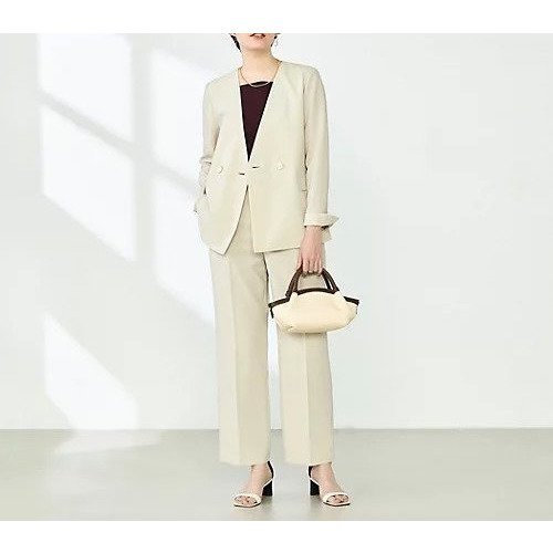 【ノーリーズ/NOLLEY'S】の《セットアップ対応》ウォッシャブルドライトロピカルノーカラーダブルジャケット 人気、トレンドファッション・服の通販 founy(ファニー) 　ファッション　Fashion　レディースファッション　Fashion for Women　アウター　Coat / Outerwear Collection　レディースジャケット・軽アウター　Jackets　2025年　2025　2025春夏・S/S　Spring/Summer 2025 SS25　おすすめ　Recommended / Our Picks　ジャケット　Jacket, Outerwear　セットアップ　Set-Up, Coordinated Outfit　ダブル　Double, Double-Breasted　ワイド　Wide, Wide Fit　夏　Summer　ビジネス 仕事 通勤　Business / Work / Commuting　other-2|ID: prp329100004452995 ipo3291000000031254258