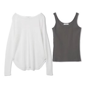 【スアデオ/suadeo】のシアーワッフル タンクトップセット 人気、トレンドファッション・服の通販 founy(ファニー) ファッション Fashion レディースファッション Fashion for Women インナー Innerwear 洗える Machine Washable カッティング Cutting Detail カットオフ Cut-Off Design シアー Sheer, See-Through シルバー Silver, Metallic Silver タンク Tank Top, Sleeveless Top デコルテ Décolleté, Neckline トレンド Trend, Trending Now バランス Balance, Style Balance ラウンド Round, Round Neck リラックス Relax, Relaxed Fit ワイド Wide, Wide Fit ワッフル Waffle, Waffle Knit エレガント 上品 Elegant |ID:prp329100004454857