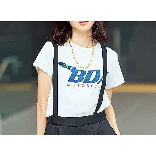 【オブラダ/Oblada】の【洗える】BDA MOTORCYCLE TEE 人気、トレンドファッション・服の通販 founy(ファニー) 　ファッション　Fashion　レディースファッション　Fashion for Women　グラフィック　Graphic, Graphic Design　コンパクト　Compact, Small Size　ネックレス　Necklace, Pendant Necklace　パール　Pearl, Pearl Accent　プリント　Print, Printed Pattern　夏　Summer　洗える　Machine Washable　other-3|ID: prp329100004454870 ipo3291000000033528432