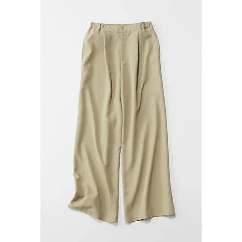 【エムセブンデイズ/M7days】の【高園あずささんコラボ】フィブリルタック入りワイドパンツ インテリア・キッズ・メンズ・レディースファッション・服の通販 founy(ファニー) 　ファッション　Fashion　レディースファッション　WOMEN　パンツ　Pants　おすすめ　Recommend　とろみ　Thickness　コラボ　Collaboration　スマート　Smart　ドレープ　Drape　フロント　Front　ボトム　Bottom　ワイド　Wide　夏　Summer　洗える　Washable　ピスタチオベージュ|ID: prp329100004454890 ipo3291000000031728481