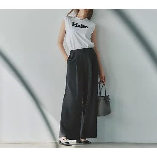【エムセブンデイズ/M7days】の【高園あずささんコラボ】フィブリルタック入りワイドパンツ 人気、トレンドファッション・服の通販 founy(ファニー) 　ファッション　Fashion　レディースファッション　Fashion for Women　パンツ　Pants & Trousers　洗える　Machine Washable　コラボ　Collaboration, Collab　スマート　Smart, Elegant　とろみ　Fluid, Flowy Fabric　ドレープ　Drape, Draping Fabric　フロント　Front, Front Design　ボトム　Bottoms, Lower Wear　ワイド　Wide, Wide Fit　おすすめ　Recommended / Our Picks　夏　Summer　エレガント 上品　Elegant　other-3|ID: prp329100004454890 ipo3291000000032537093