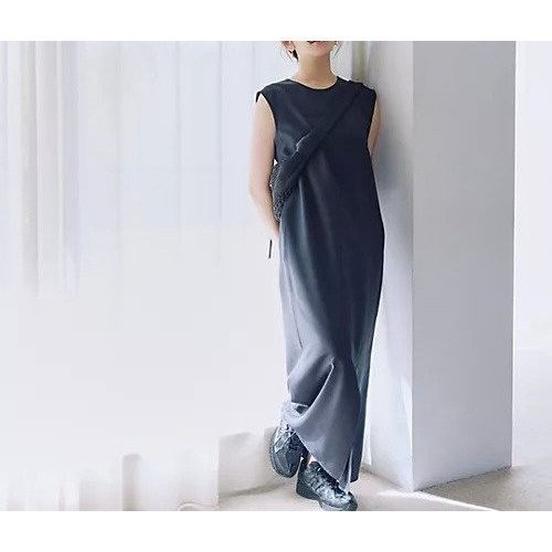 【エムセブンデイズ/M7days】の【高園あずささんコラボ】2WAYコンフォートワンピース 人気、トレンドファッション・服の通販 founy(ファニー) 　ファッション　Fashion　レディースファッション　WOMEN　ワンピース　Dress　コラボ　Collaboration　スリット　Slit　ツイル　Twill　バランス　Balance　エレガント 上品　Elegant　洗える　Washable　other-3|ID: prp329100004454898 ipo3291000000031902595
