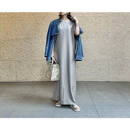 【エムセブンデイズ/M7days】の【コラボ】2WAYコンフォートワンピース 人気、トレンドファッション・服の通販 founy(ファニー) 　ファッション　Fashion　レディースファッション　Fashion for Women　ワンピース　Dresses　コラボ　Collaboration, Collab　スリット　Slit, Slit Detail　ツイル　Twist, Twisted Detail　バランス　Balance, Style Balance　エレガント 上品　Elegant　洗える　Machine Washable　other-2|ID: prp329100004454898 ipo3291000000033157128