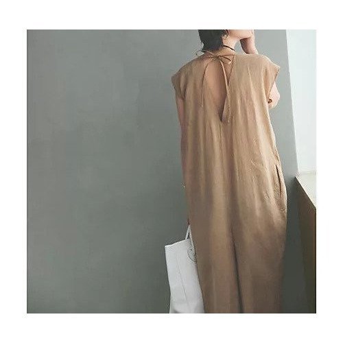 【エンリカ/enrica】のリネンオールインワン 人気、トレンドファッション・服の通販 founy(ファニー) 　ファッション　Fashion　レディースファッション　Fashion for Women　ワンピース　Dresses　オールインワン・ワンピース　Dresses and Jumpsuits　シンプル　Simple, Minimal　リネン　Linen, Linen Fabric　今季　This Season, Current Season　洗える　Machine Washable　other-2|ID: prp329100004454901 ipo3291000000032086187