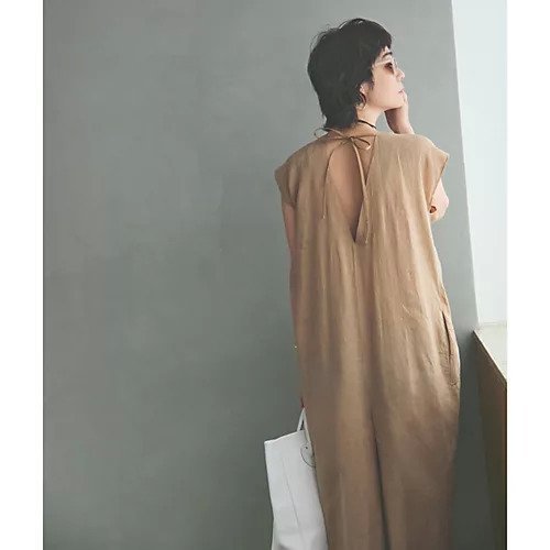 【エンリカ/enrica】のリネンオールインワン 人気、トレンドファッション・服の通販 founy(ファニー) 　ファッション　Fashion　レディースファッション　Fashion for Women　ワンピース　Dresses　オールインワン・ワンピース　Dresses and Jumpsuits　シンプル　Simple, Minimal　リネン　Linen, Linen Fabric　今季　This Season, Current Season　洗える　Machine Washable　other-2|ID: prp329100004454901 ipo3291000000034159306