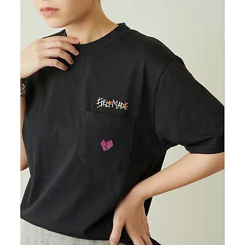 【ウィムガゼット/Whim Gazette】の【SELF MADE】BROKEN HEART-T インテリア・キッズ・メンズ・レディースファッション・服の通販 founy(ファニー) 　ファッション　Fashion　レディースファッション　Fashion for Women　イタリア　Italy　コレクション　Collection, Seasonal Line　ハンド　Hand, Handmade　フェミニン　Feminine, Girly　プリント　Print, Printed Pattern　ポケット　Pocket, Pocket Detail　メンズ　Men's, Menswear　ラグジュアリー　Luxury, Elegant　おすすめ　Recommended / Our Picks　ブラック|ID: prp329100004458530 ipo3291000000031209899