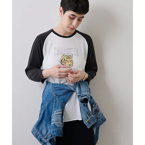 【ウィムガゼット/Whim Gazette】の【GOOD ROCK SPEED】TigerラグランT インテリア・キッズ・メンズ・レディースファッション・服の通販 founy(ファニー) 　ファッション　Fashion　レディースファッション　Fashion for Women　ヴィンテージ　Vintage Style　グラフィック　Graphic, Graphic Design　シューズ　Shoes, Footwear　スリーブ　Sleeve, Long Sleeve / Short Sleeve　タイトスカート　Pencil Skirt, Tight Skirt　人気　Popular, Best Seller　フロント　Front, Front Design　プリント　Print, Printed Pattern　ボトム　Bottoms, Lower Wear　ユーズド　Used, Vintage-Look　おすすめ　Recommended / Our Picks　ホワイト|ID: prp329100004458539 ipo3291000000031209926