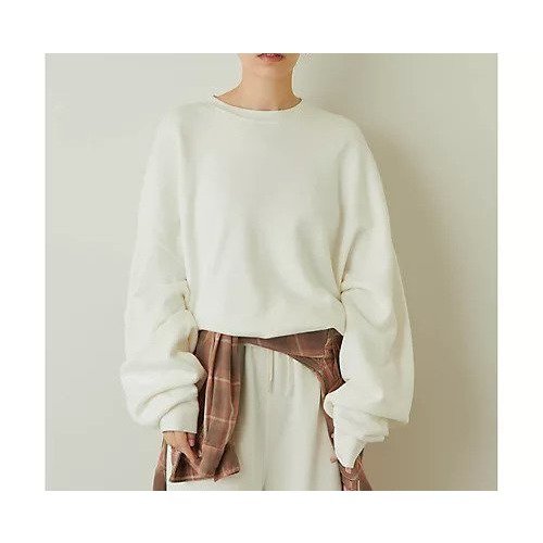 【ウィムガゼット/Whim Gazette】の【REMI RELIEF】別注裏起毛クルースウェット 人気、トレンドファッション・服の通販 founy(ファニー) 　ファッション　Fashion　レディースファッション　WOMEN　トップス・カットソー　Tops/Tshirt　パーカ　Sweats　スウェット　Sweat　アメリカン　American　ヴィンテージ　Vintage　ショルダー　Shoulder　スペシャル　Special　ダメージ　Damage　ドロップ　Drop　ビッグ　Big　ベーシック　Basic　別注　Special Order　おすすめ　Recommend　other-2|ID: prp329100004458542 ipo3291000000031236834