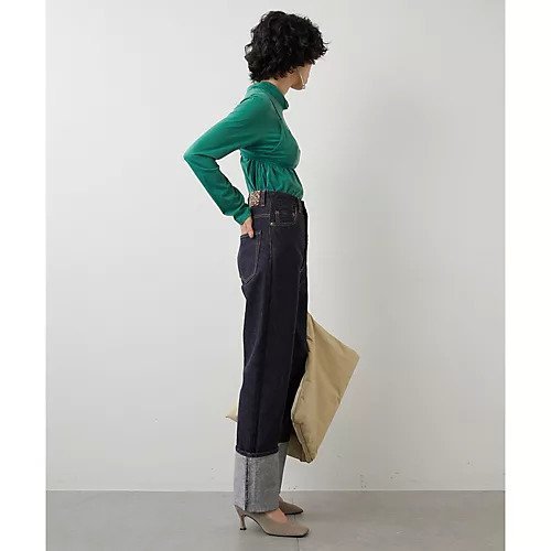 【ウィムガゼット/Whim Gazette】のDENIM5ポケットストレートパンツ 人気、トレンドファッション・服の通販 founy(ファニー) 　ファッション　Fashion　レディースファッション　WOMEN　パンツ　Pants　おすすめ　Recommend　インディゴ　Indigo　ストレート　Straight　デニム　Denim　フェミニン　Feminine　ベーシック　Basic　ポケット　Pocket　other-3|ID: prp329100004458548 ipo3291000000031236847